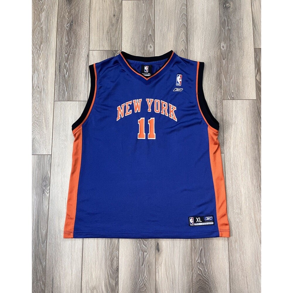 Vintage New York Knicks Jamal Crawford Y2K Reebok Jersey #11 NBA NY Youth XL